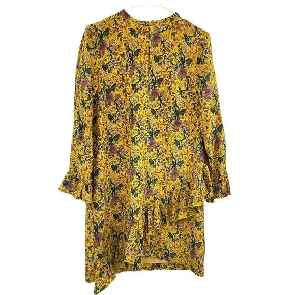 Madewell x Karen Walker Silk Floral Loretta Dress size 4 - Picture 2 of 12